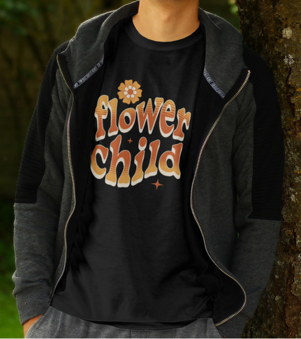 Flower Child Retro Vibe 70s T-Shirt