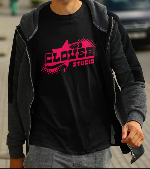 Clover Studio Y2K Branding Starburst T-Shirt