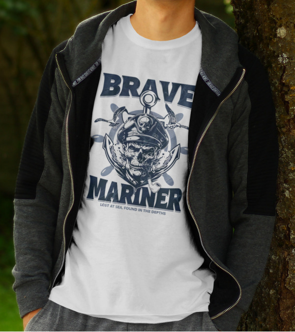 BRAVE MARINER LOST AT SEA FOUND IN THE DEPTHS T-Shirt