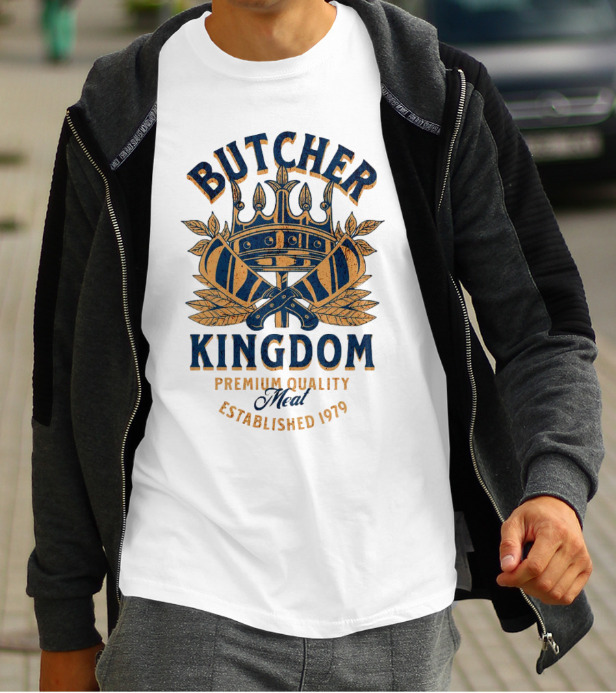 Butcher Kingdom Meat Royal Established 1979 T-Shirt