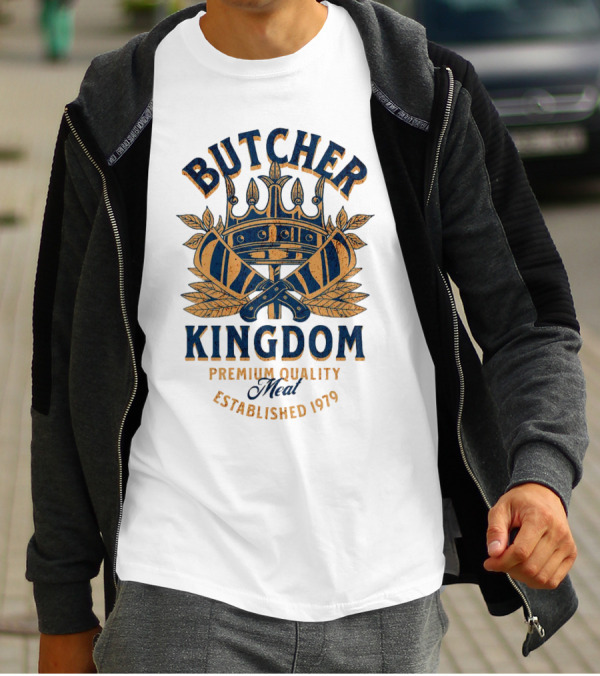 Butcher Kingdom Meat Royal Established 1979 T-Shirt