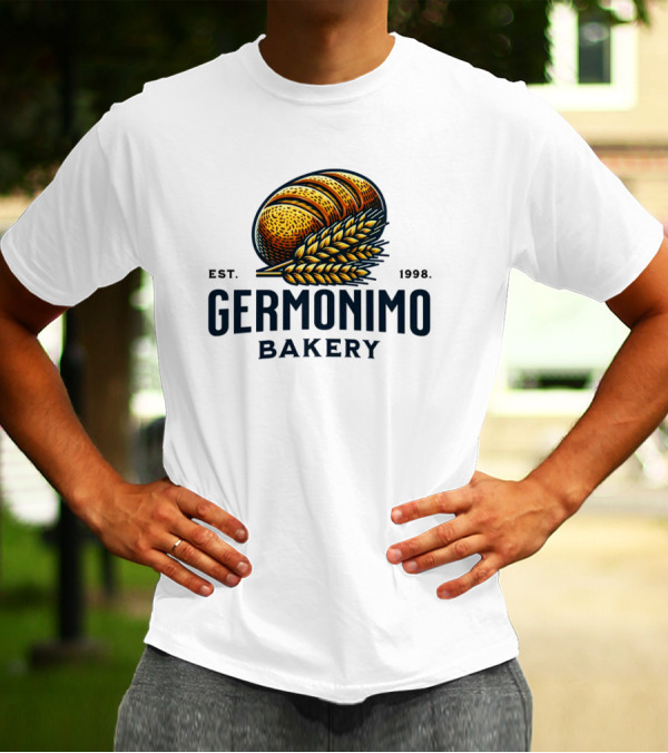 Germonimo Bakery Est. 1998 Vintage Bread Loaf And Wheat T-Shirt
