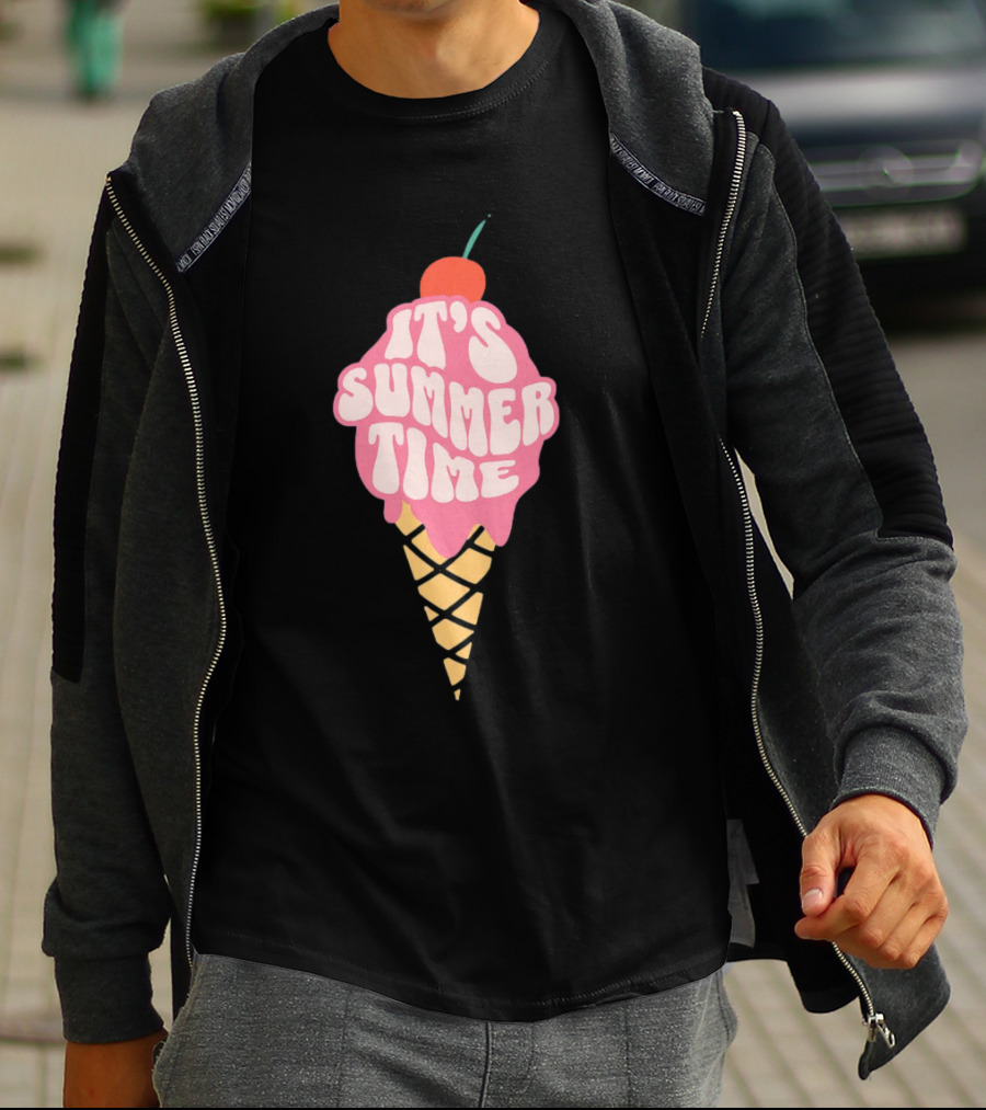 It’s Summer Time Cherry Ice Cream Cone T-Shirt