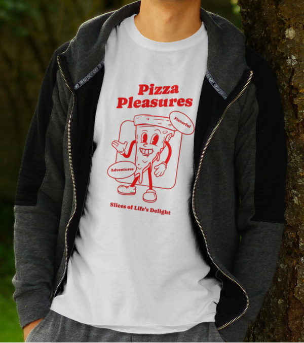 Pizza Pleasures Flavorful Adventures Slices Of Life's Delight T-Shirt