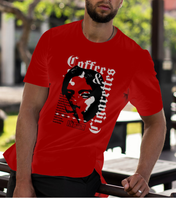 Coffee And Cigarettes By Kittl X Eachwayman T-Shirt