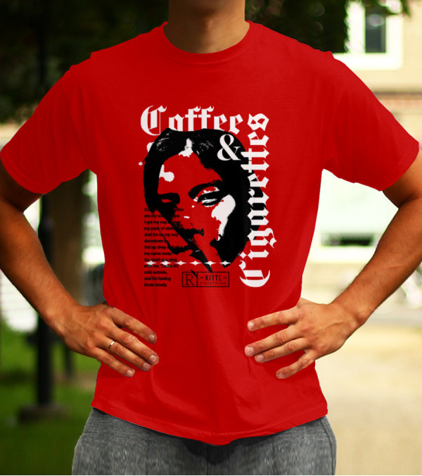 Coffee And Cigarettes By Kittl X Eachwayman T-Shirt