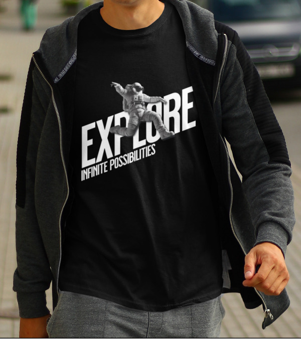 Explore Infinite Possibilities Astronaut T-Shirt