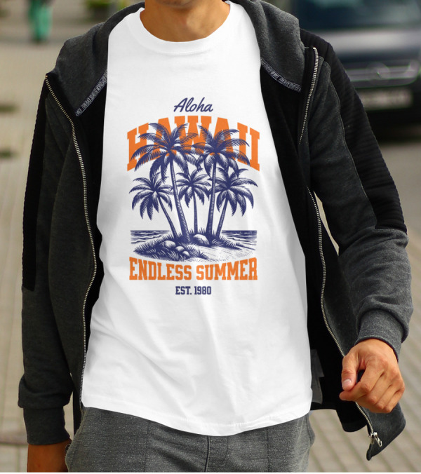 Aloha Hawaii Endless Summer Est 1980 Vintage T-Shirt