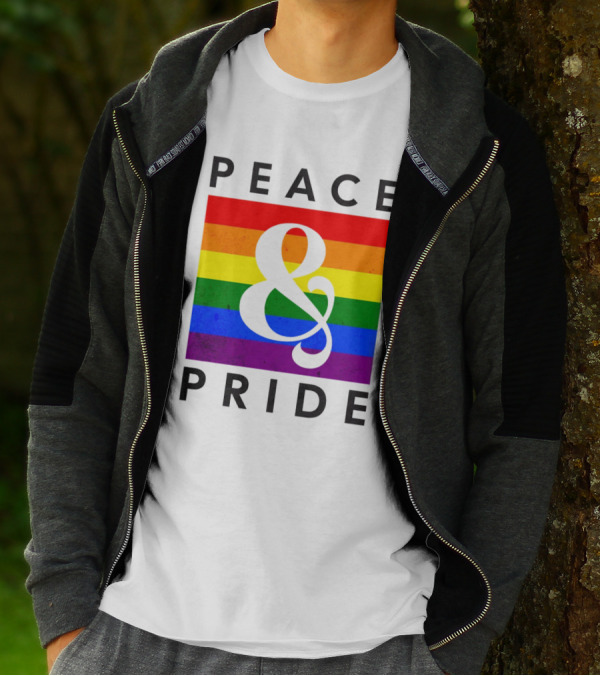Peace And Pride Rainbow Flag Elements T-Shirt