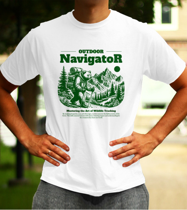 OUTDOOR Navigator Mastering The Art Of Wildlife Tracking T-Shirt