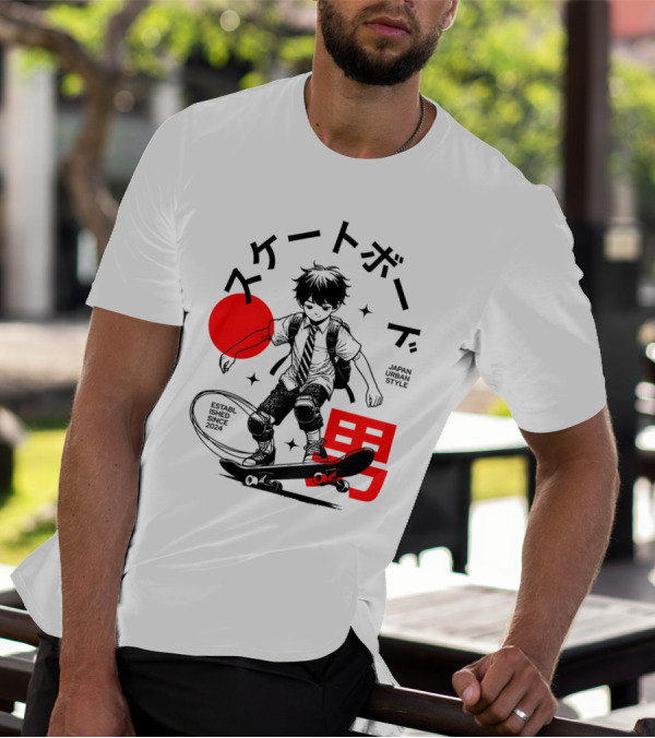 Skateboarde Japan Urban Style Established Since T-Shirt