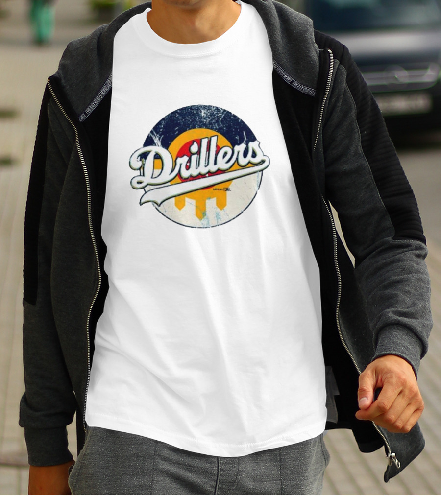 Drillers Retro Circle Logo T-Shirt