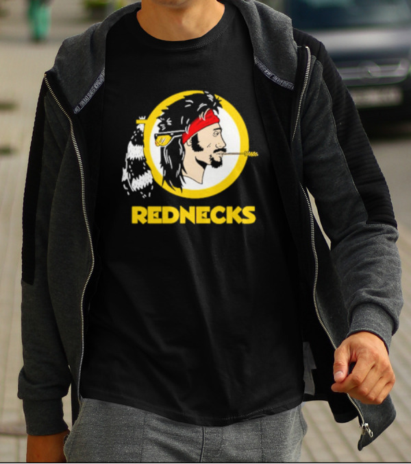 Rednecks Parody Logo With Bandana And Corn Stalk T-Shirt