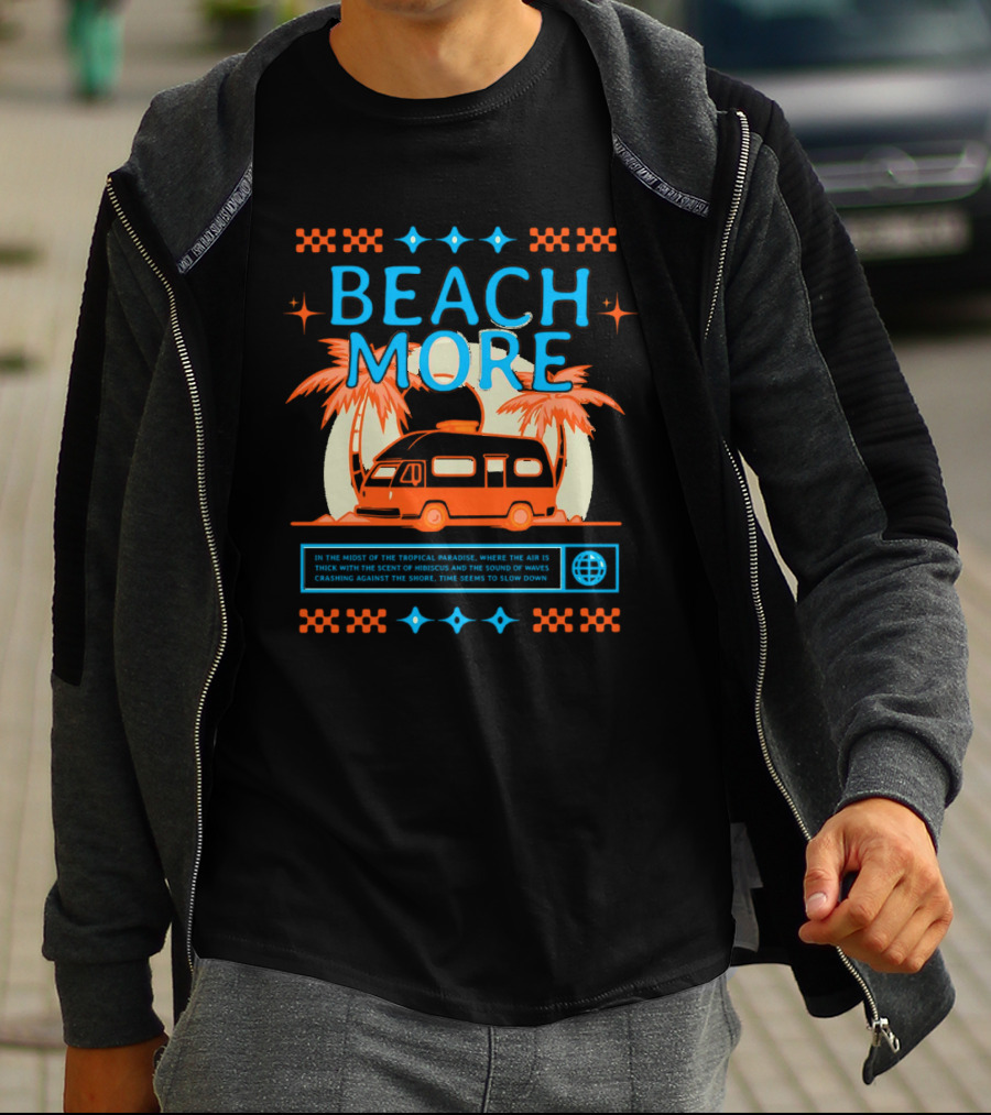 BEACH MORE Tropical Paradise Camper Adventure T-Shirt