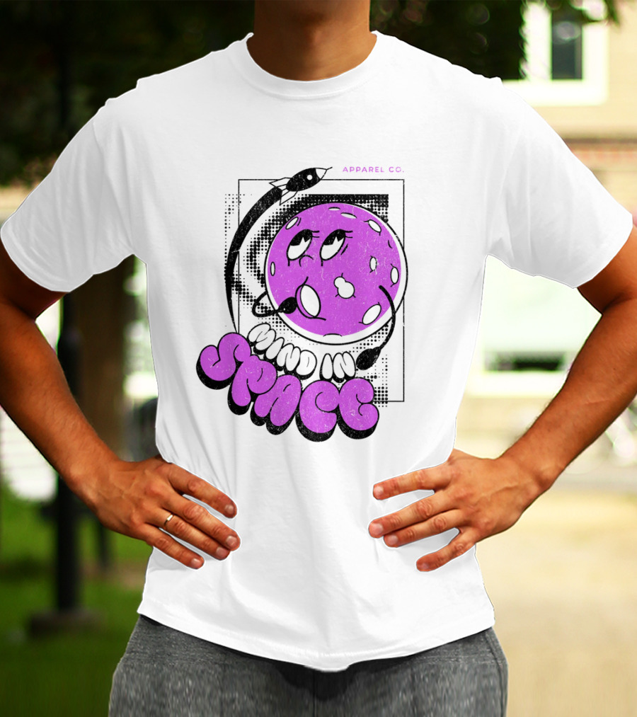 Mind In Space Apparel Co Cartoon Typographic Streetwear T-Shirt
