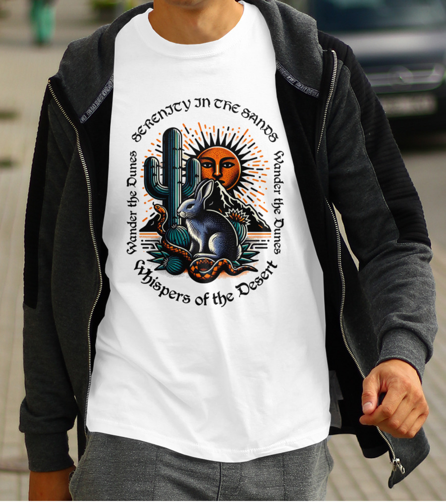 Serenity In The Sands Whispers Of The Desert Wander The Dunes T-Shirt