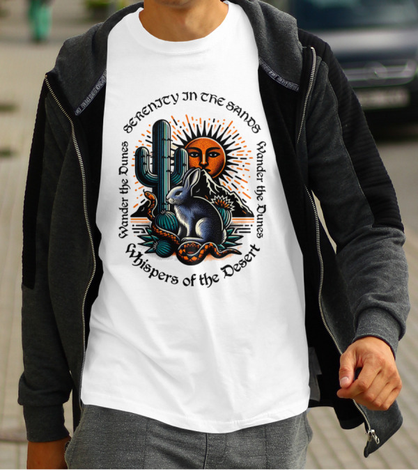 Serenity In The Sands Whispers Of The Desert Wander The Dunes T-Shirt