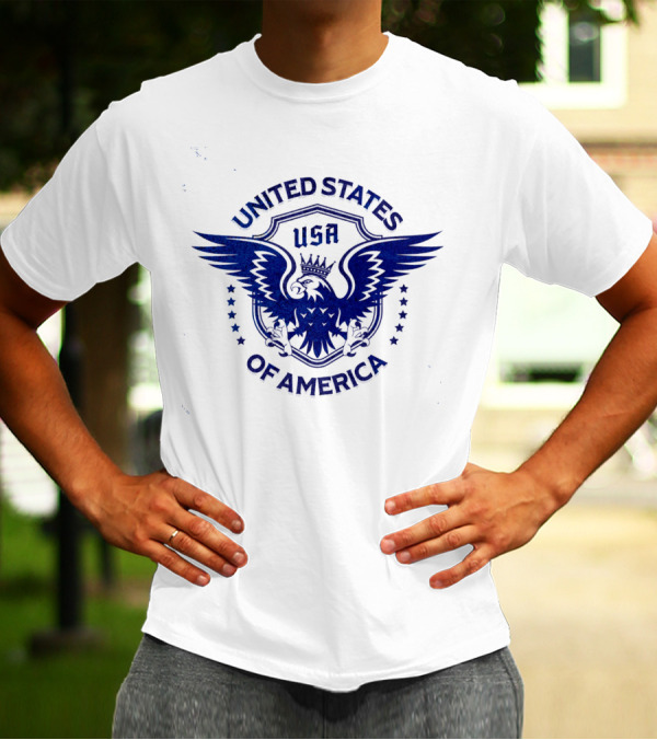 USA United States Of America Crowned Eagle Emblem T-Shirt