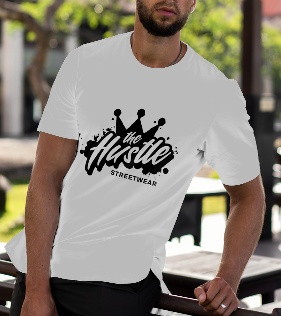 The Hustle Streetwear Crown Splatter T-Shirt