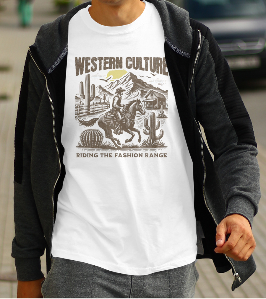 WESTERN CULTURE RIDING THE FASHION RANGE T-Shirt