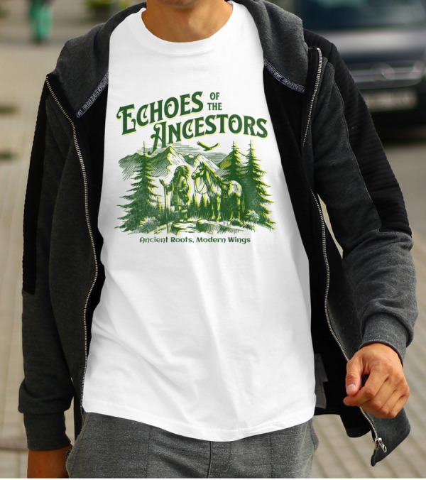 Echoes Of The Ancestors Ancient Roots Modern Wings T-Shirt