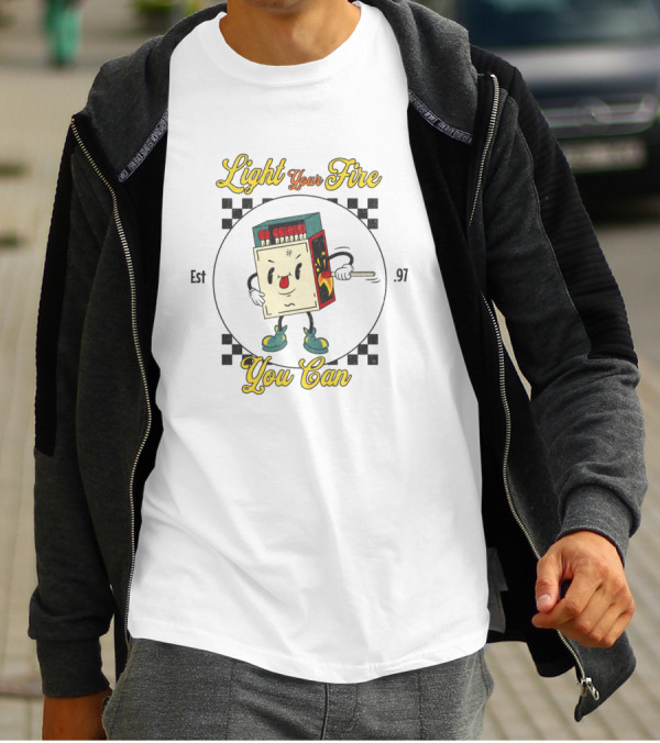 Light Your Fire You Can Matchbox Character T-Shirt
