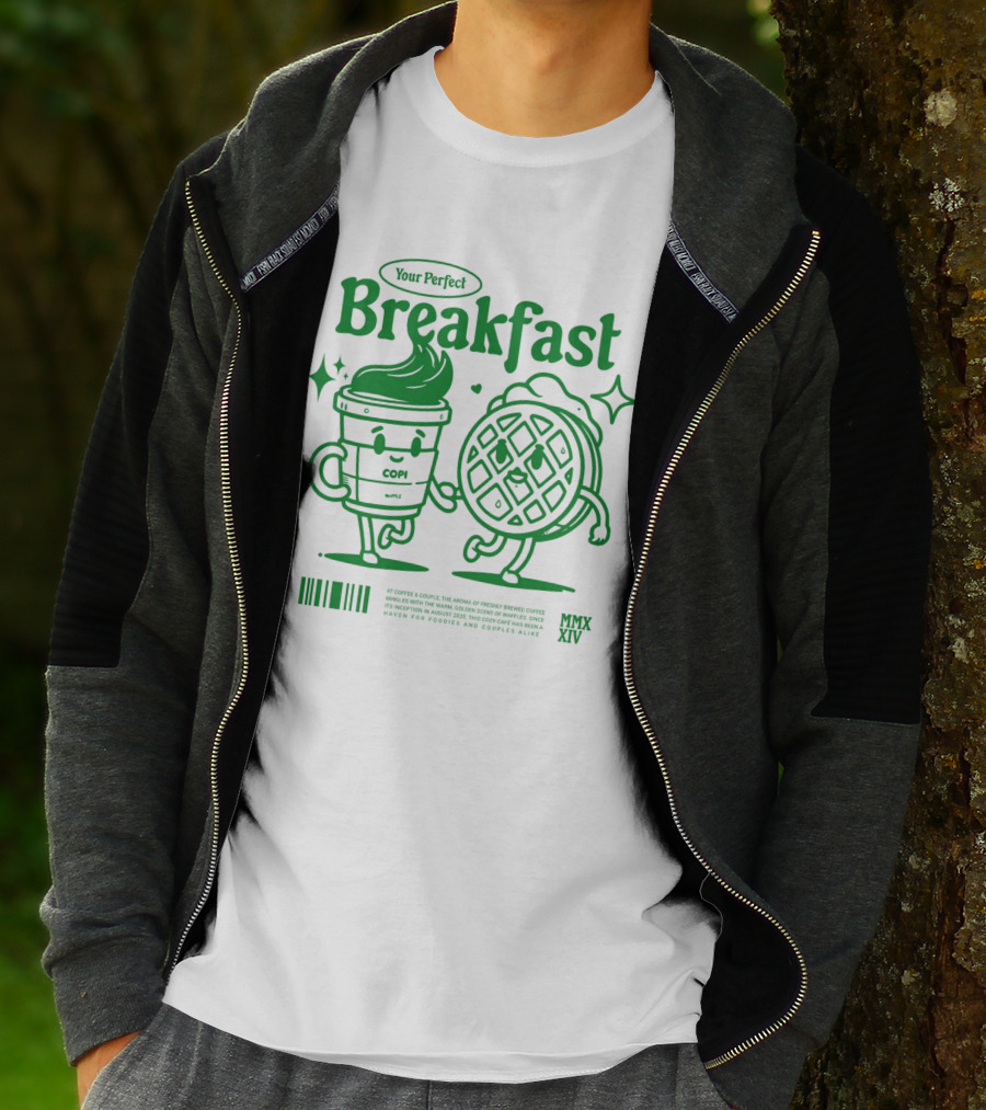 Your Perfect Breakfast Coffee And Waffle Friendship MMXIV T-Shirt