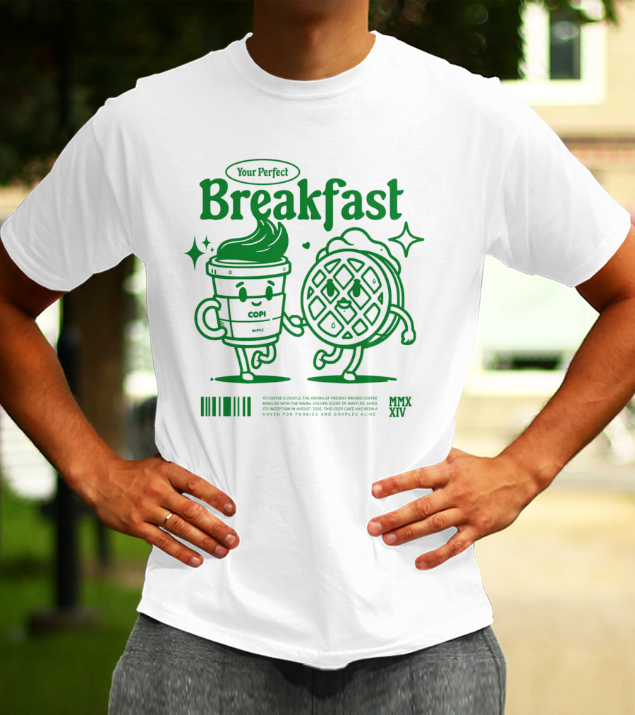Your Perfect Breakfast Coffee And Waffle Friendship MMXIV T-Shirt