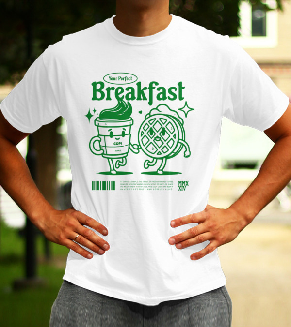 Your Perfect Breakfast Coffee And Waffle Friendship MMXIV T-Shirt