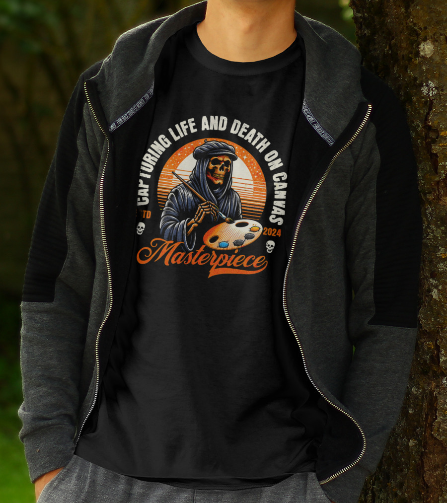 Capturing Life And Death On Canvas Masterpiece ESTD T-Shirt