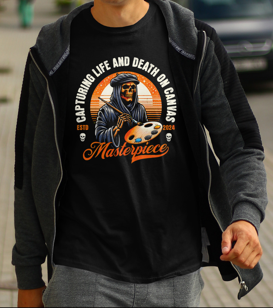 Capturing Life And Death On Canvas Masterpiece ESTD T-Shirt