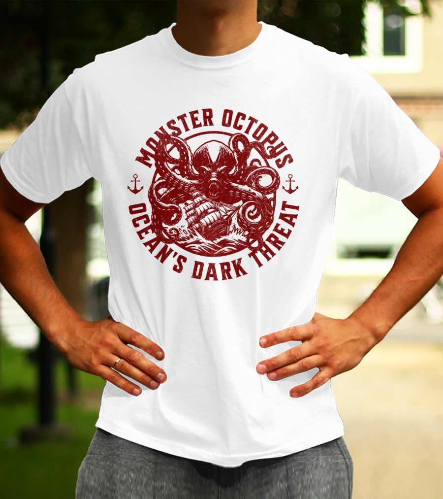 Monster Octopus Ocean's Dark Threat T-Shirt