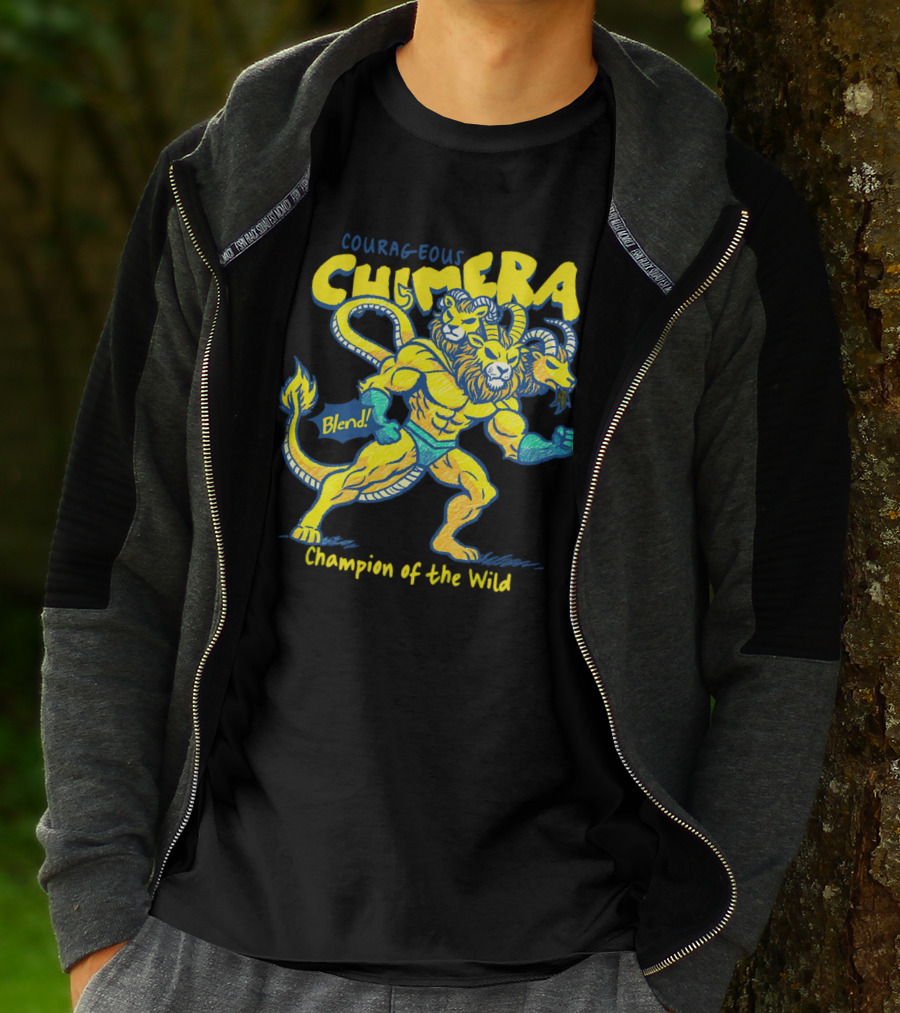 Courageous Chimera Champion Of The Wild Blend T-Shirt