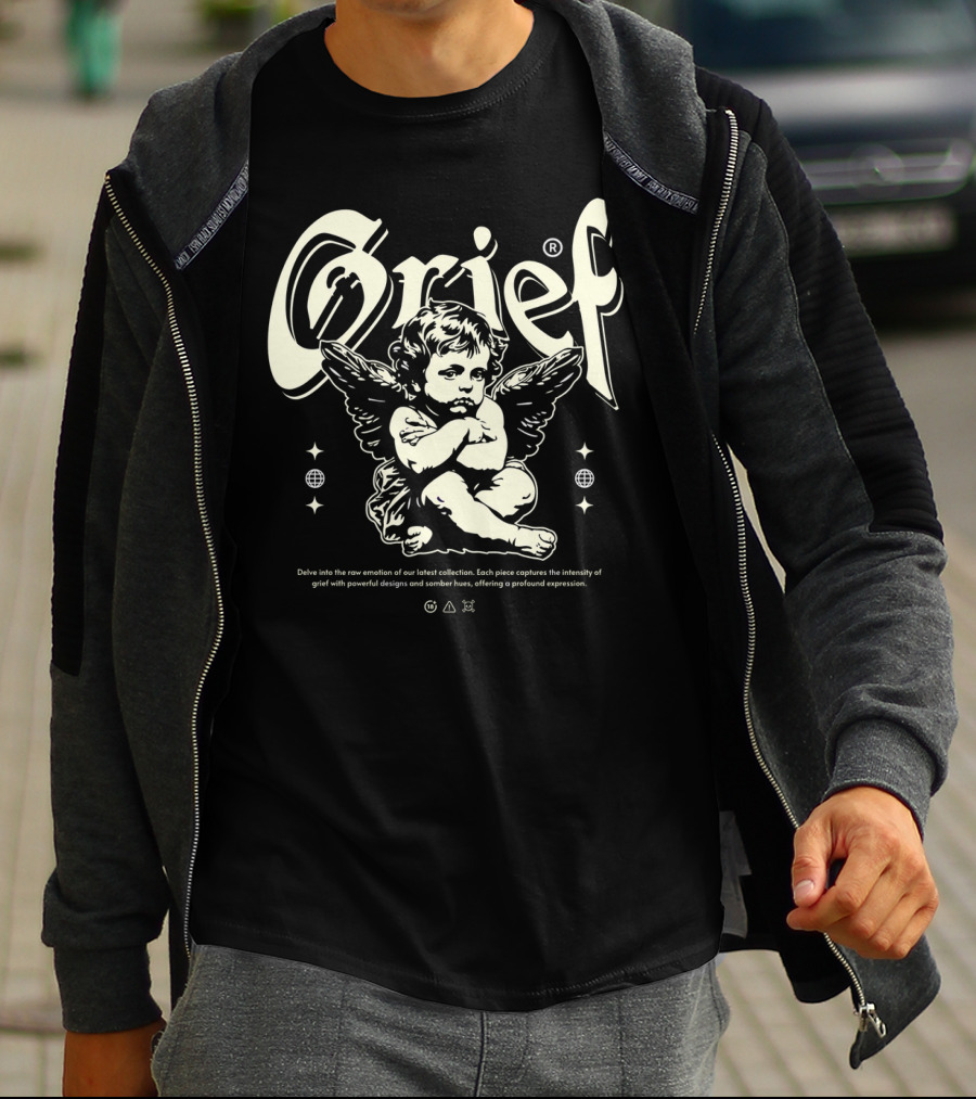 Grief Cupid Streetwear Angelic Expression Collection T-Shirt
