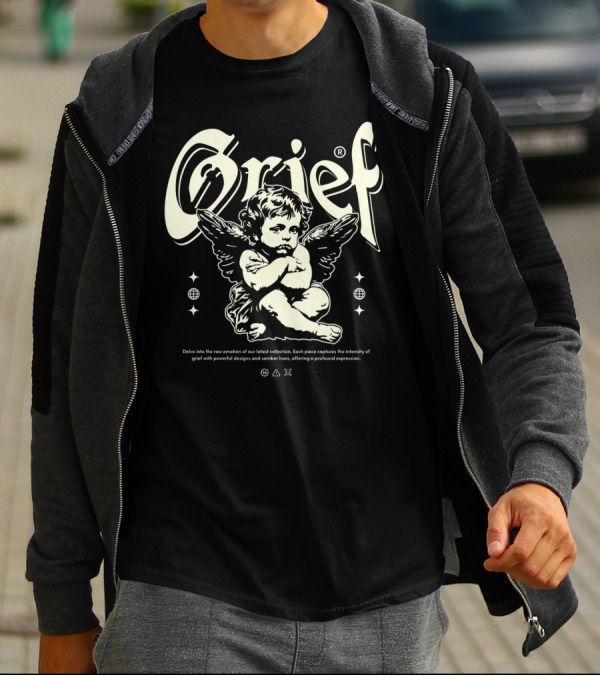 Grief Cupid Streetwear Angelic Expression Collection T-Shirt