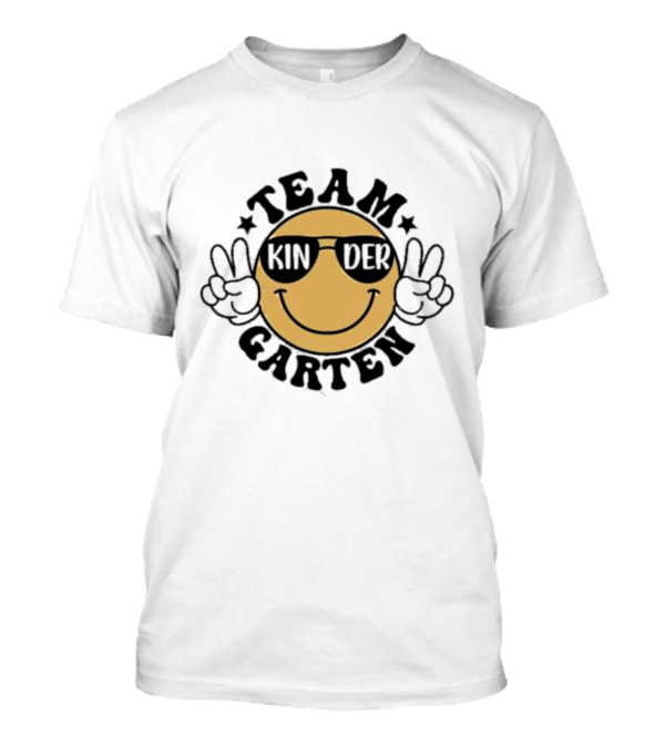 Team Kindergarten Smiley Sunglasses Peace T-Shirt