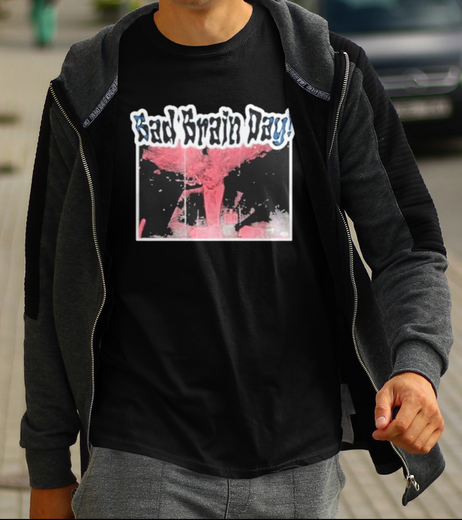 Sad Brain Day Trippy Pink Explosion Visual T-Shirt