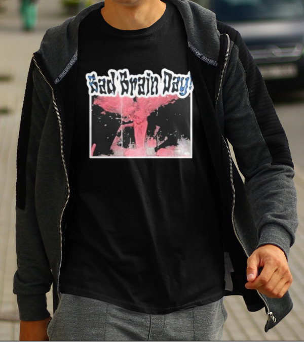 Sad Brain Day Trippy Pink Explosion Visual T-Shirt