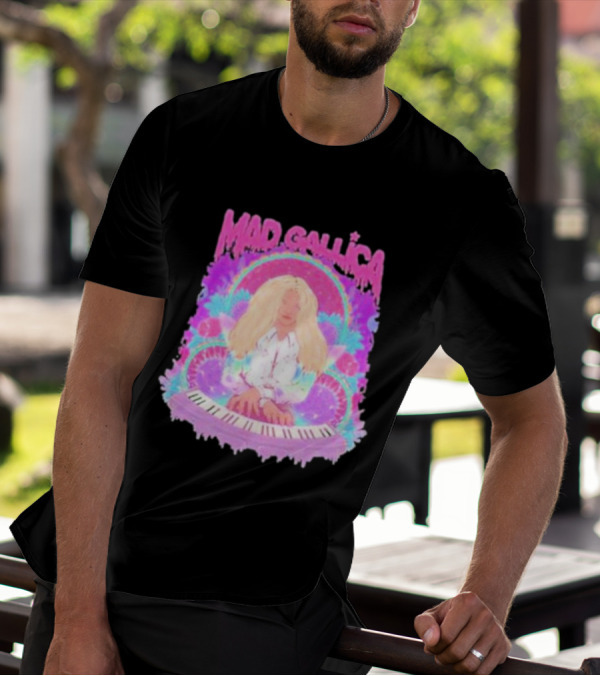 MAD GALLICA PINK RETRO PSYCHEDELIC KEYBOARD T-Shirt