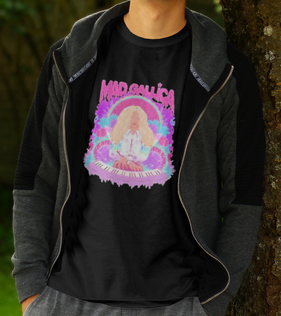 MAD GALLICA PINK RETRO PSYCHEDELIC KEYBOARD T-Shirt
