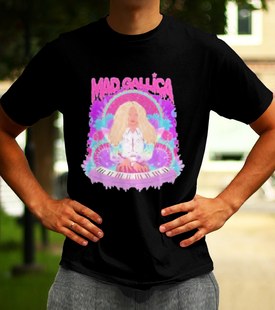 MAD GALLICA PINK RETRO PSYCHEDELIC KEYBOARD T-Shirt