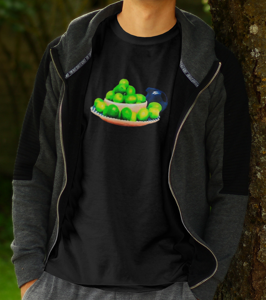 I Love Limes Platter With Blue Jug T-Shirt