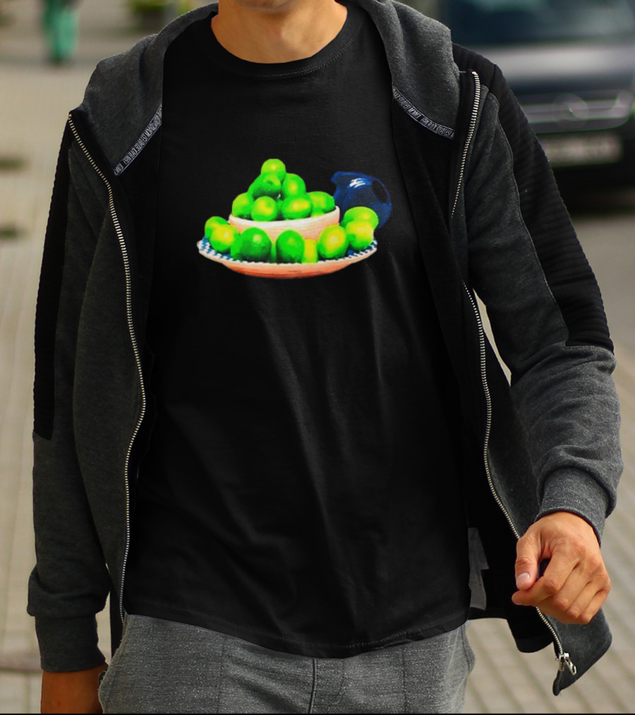 I Love Limes Platter With Blue Jug T-Shirt