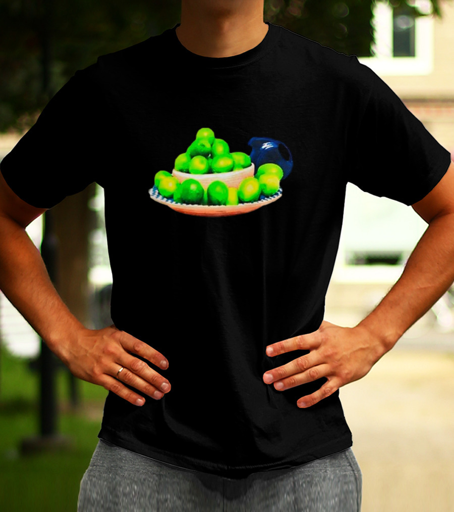 I Love Limes Platter With Blue Jug T-Shirt