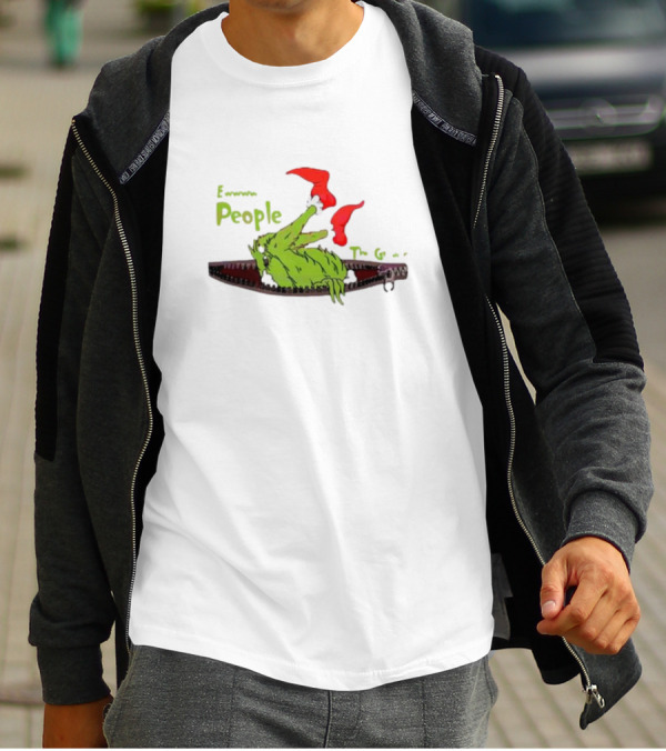 Ew People The Grinch Christmas Funny T-Shirt