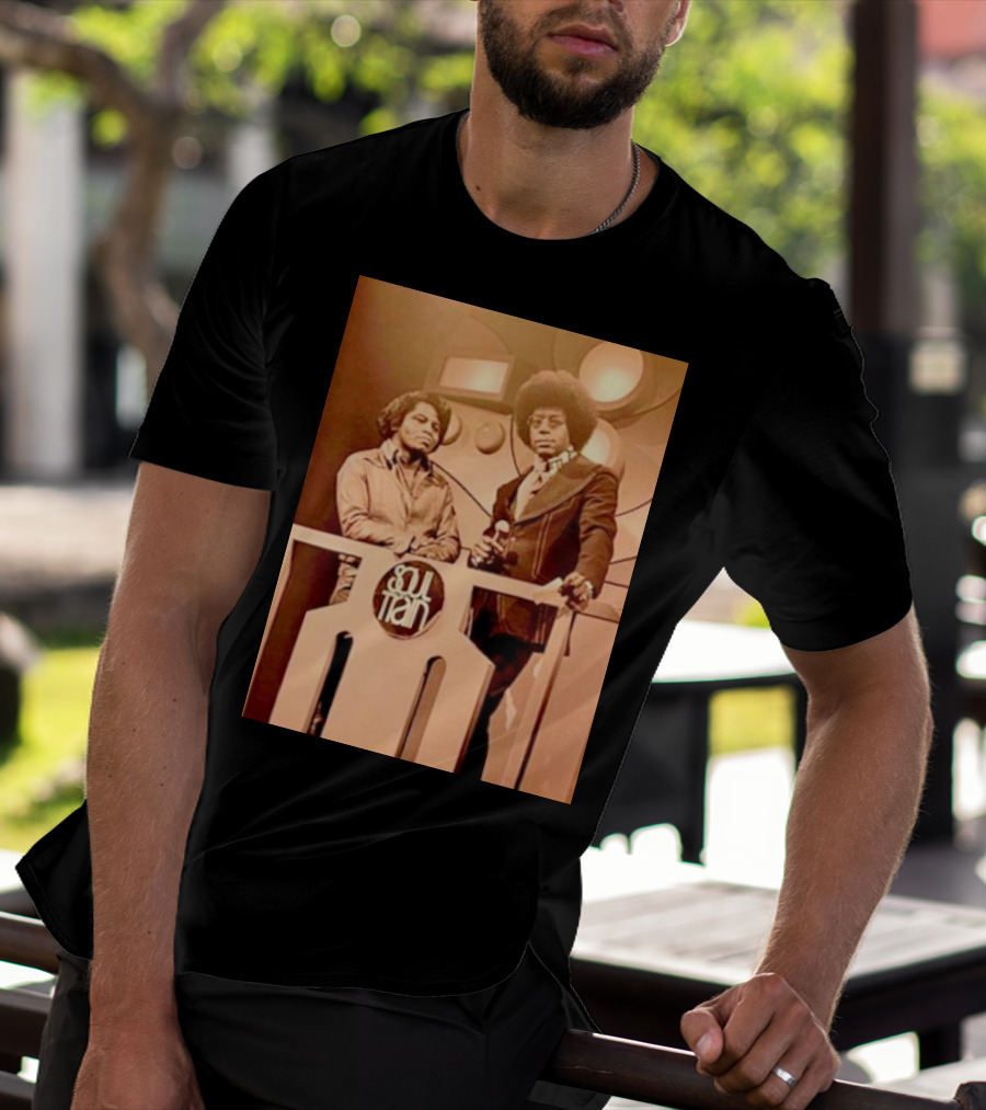 James Brown And Don Cornelius Soul Train Iconic Music Legends T-Shirt