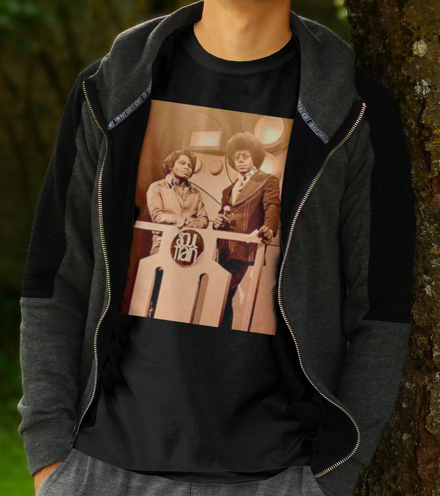 James Brown And Don Cornelius Soul Train Iconic Music Legends T-Shirt