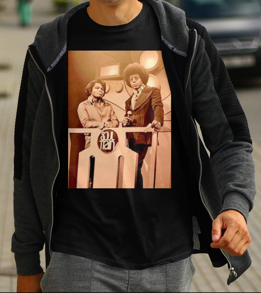 James Brown And Don Cornelius Soul Train Iconic Music Legends T-Shirt