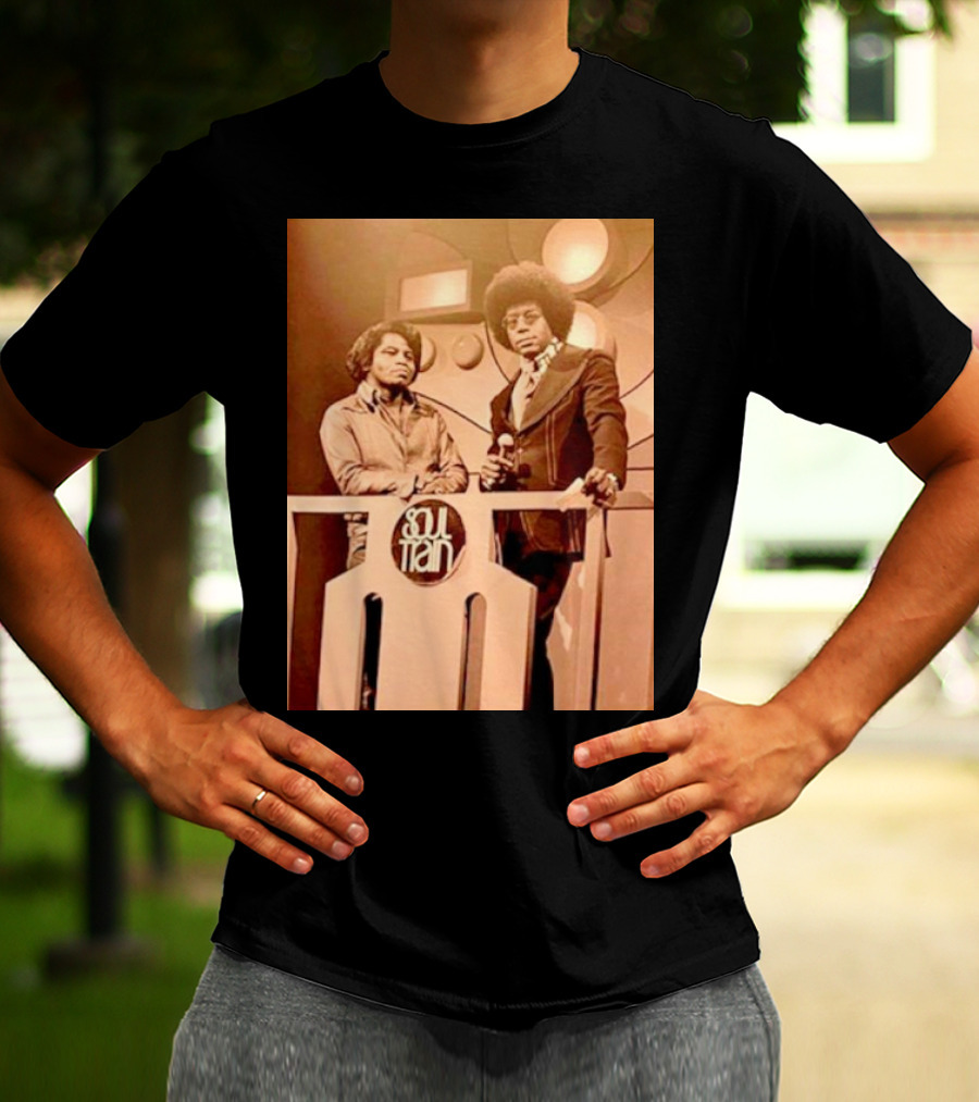 James Brown And Don Cornelius Soul Train Iconic Music Legends T-Shirt
