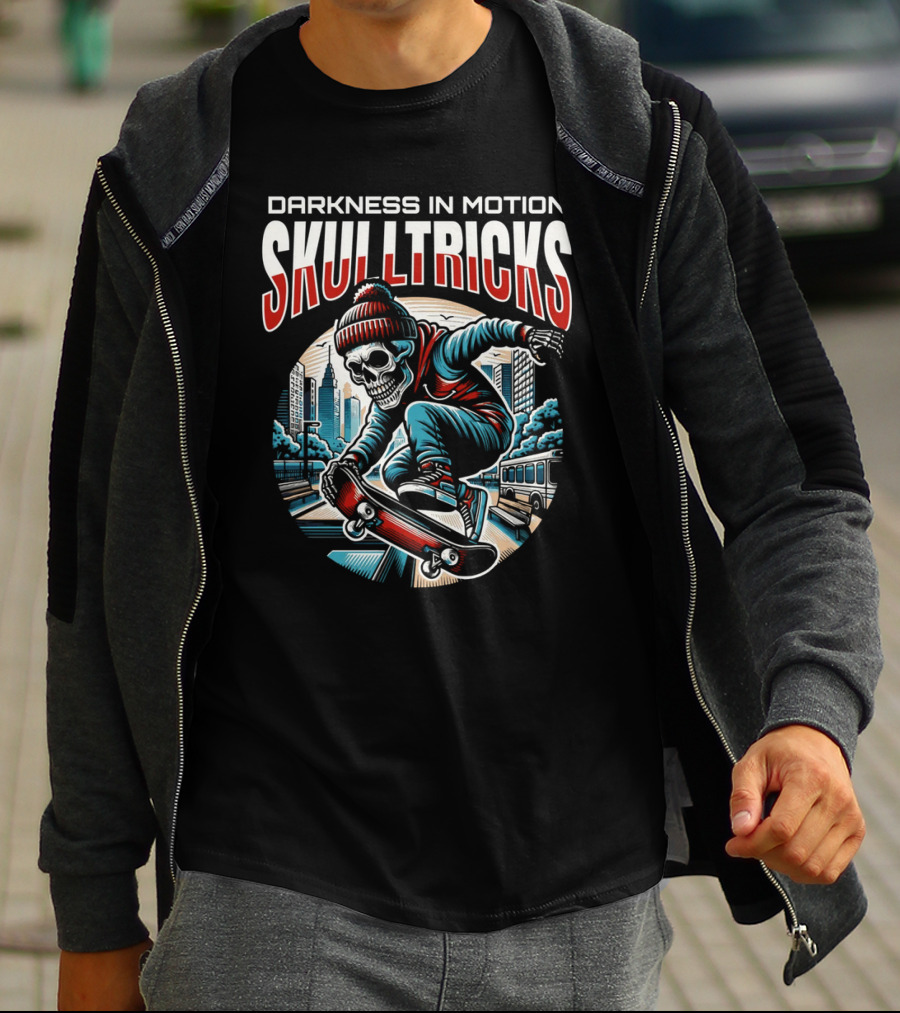 DARKNESS IN MOTION SKULLTRICKS T-Shirt